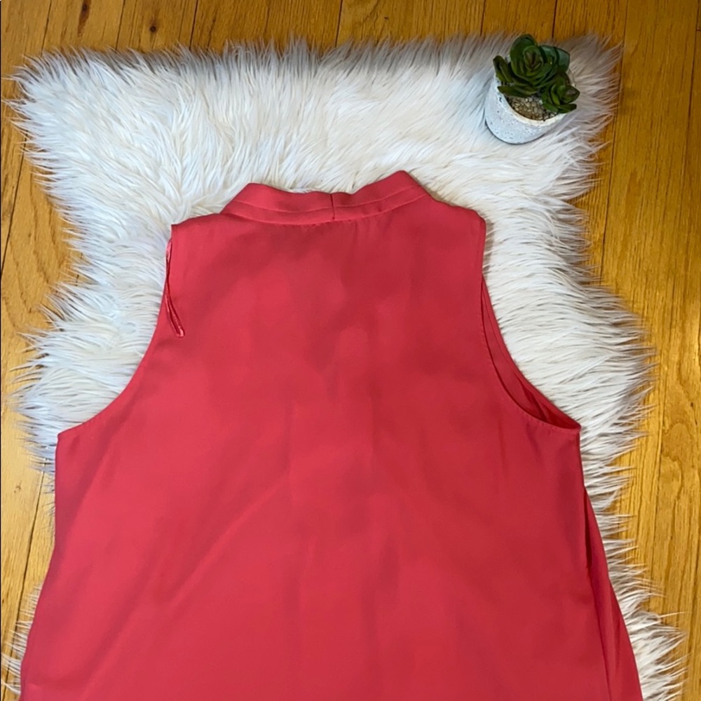 Vince Camuto pink chiffon tank top - Picture 4 of 4
